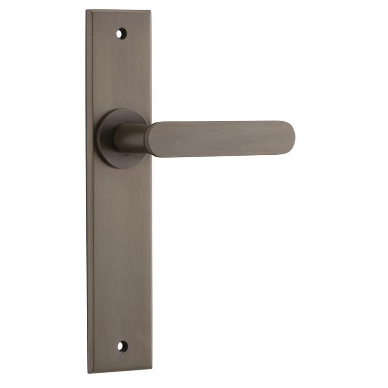 Door Lever Bronte Chamfered Latch Signature Brass