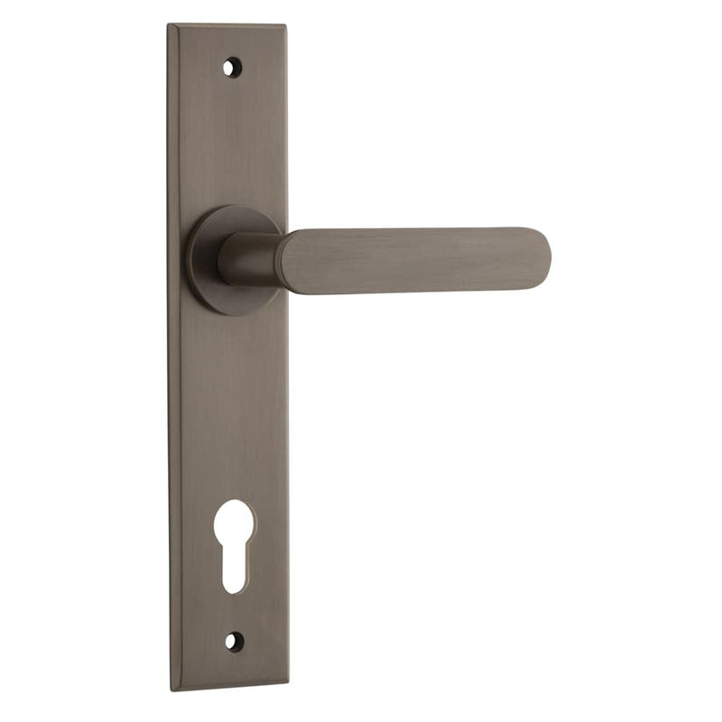 Door Lever Bronte Chamfered Euro Signature Brass