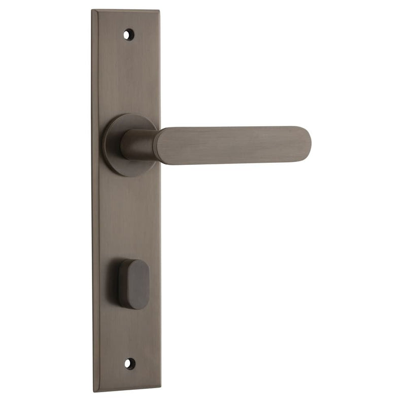 Door Lever Bronte Chamfered Privacy Signature Brass