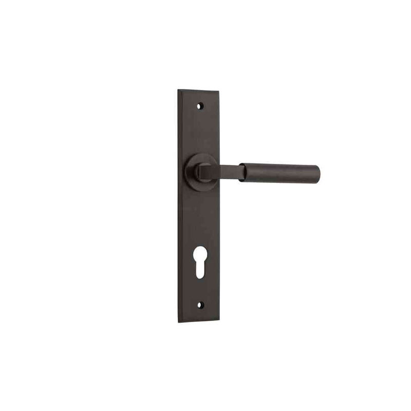 Door Lever Berlin Chamfered Euro Signature Brass