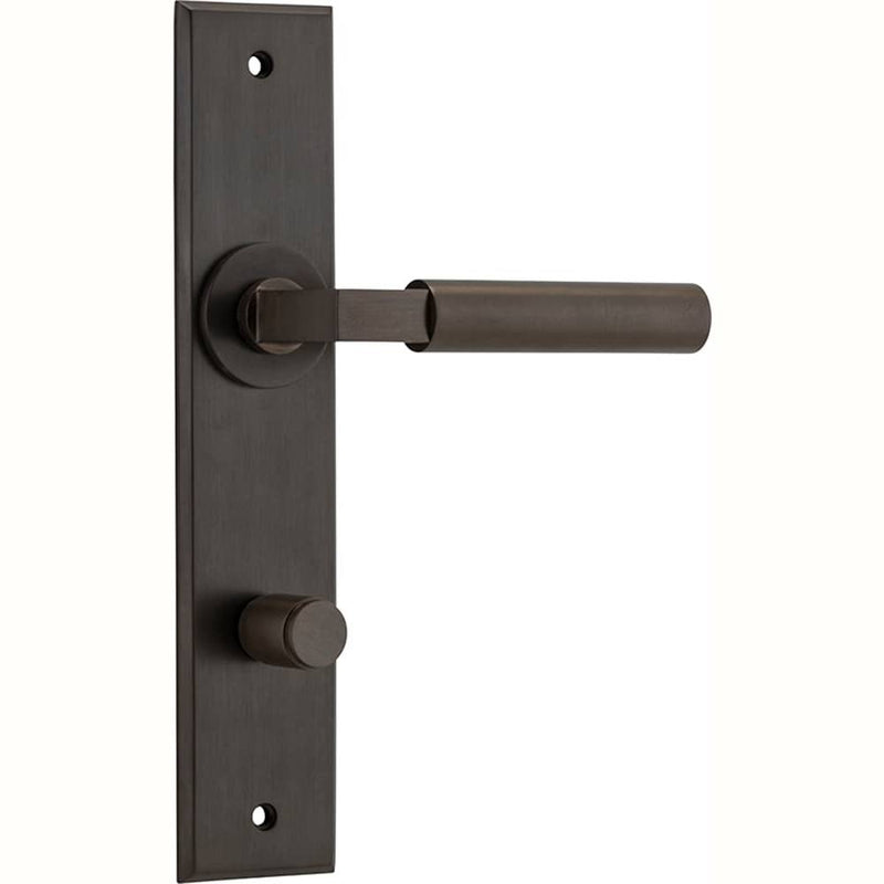 Door Lever Berlin Chamfered Privacy Signature Brass