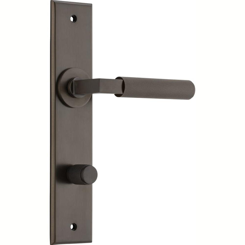 Door Lever Brunswick Chamfered Privacy Signature Brass