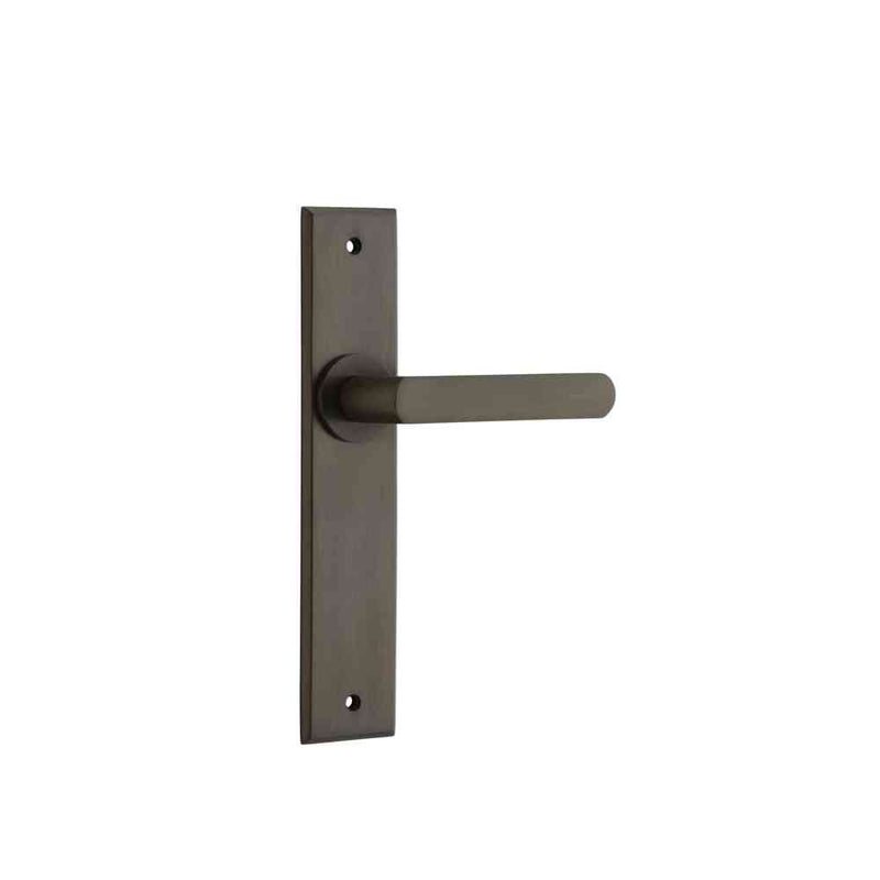 Door Lever Osaka Chamfered Latch Pair Signature Brass