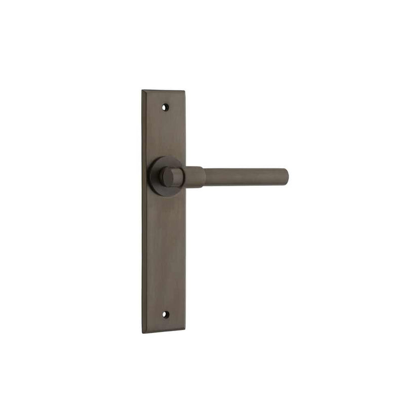 Door Lever Helsinki Chamfered Latch Signature Brass