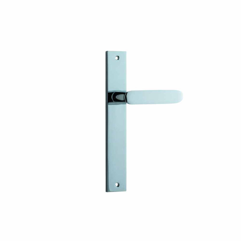 Door Lever Bronte Rectangular Latch Polished Chrome