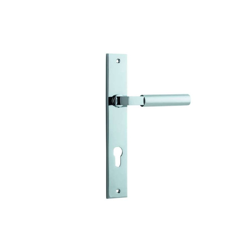 Door Lever Berlin Rectangular Euro Polished Chrome