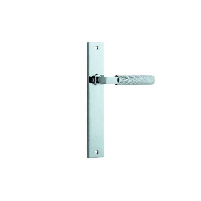 Door Lever Brunswick Rectangular Latch Polished Chrome