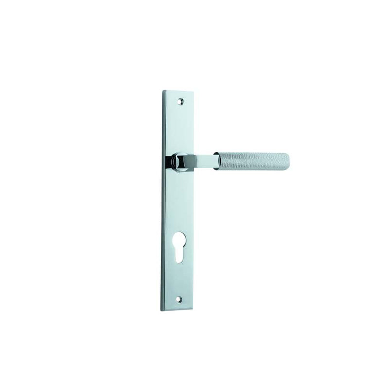 Door Lever Brunswick Rectangular Euro Polished Chrome