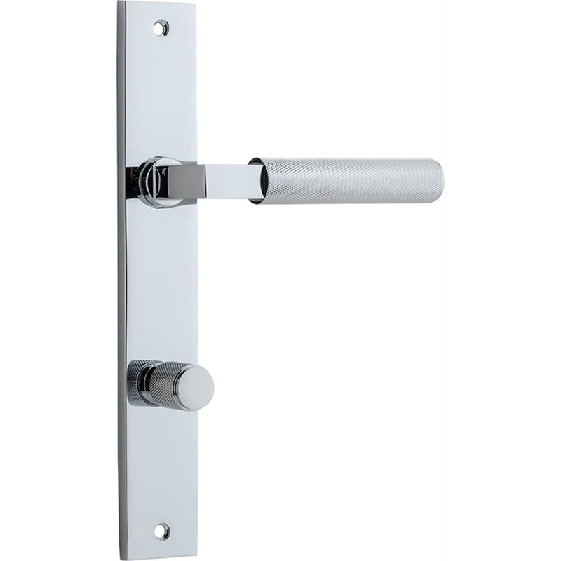 Door Lever Brunswick Rectangular Privacy Polished Chrome