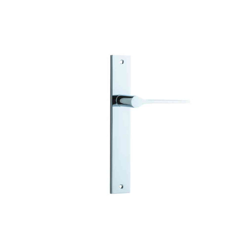 Door Lever Como Rectangular Latch Polished Chrome