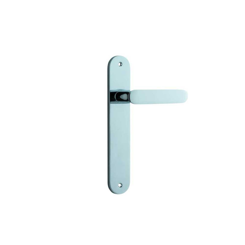 Door Lever Bronte Oval Latch Polished Chrome