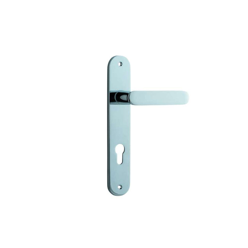 Door Lever Bronte Oval Euro Polished Chrome