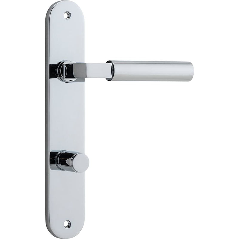 Door Lever Berlin Oval Privacy Polished Chrome