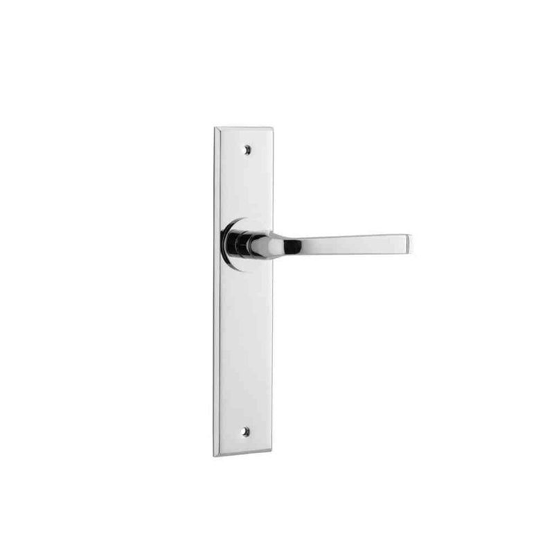 Door Lever Annecy Chamfered Latch Polished Chrome