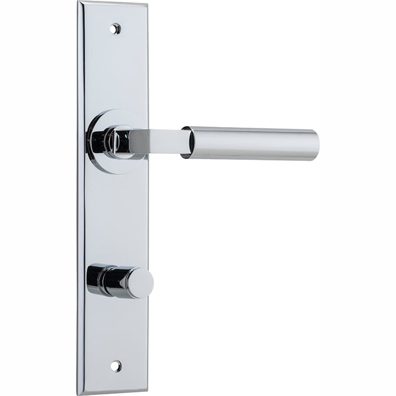 Door Lever Berlin Chamfered Privacy Polished Chrome