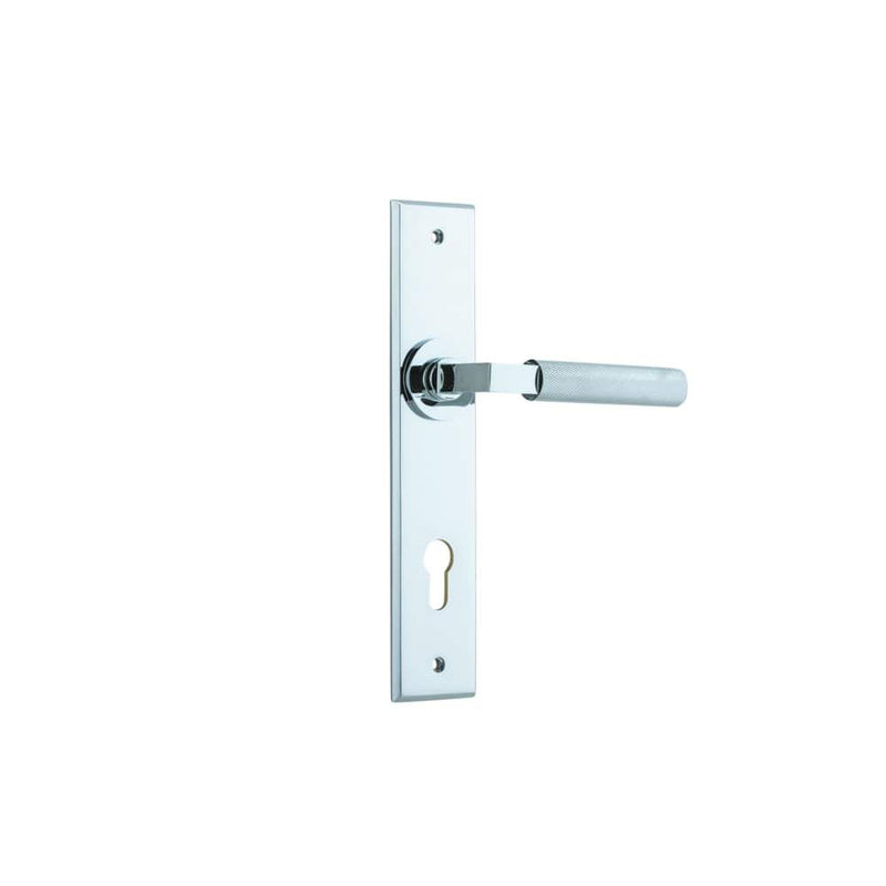 Door Lever Brunswick Chamfered Euro Polished Chrome