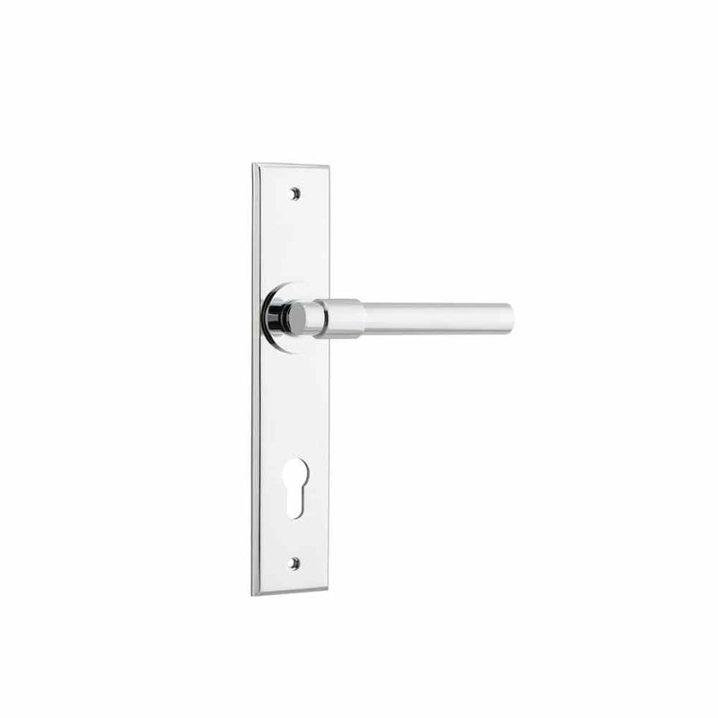 Door Lever Helsinki Chamfered Euro Polished Chrome
