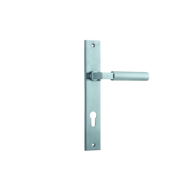 Door Lever Berlin Rectangular Euro Brushed Chrome