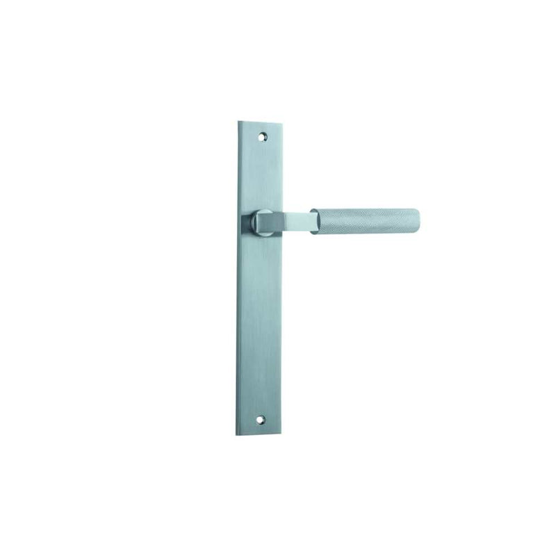 Door Lever Brunswick Rectangular Latch Brushed Chrome