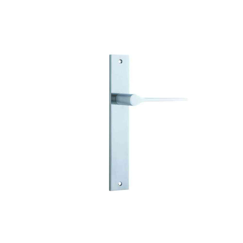 Door Lever Como Rectangular Latch Brushed Chrome