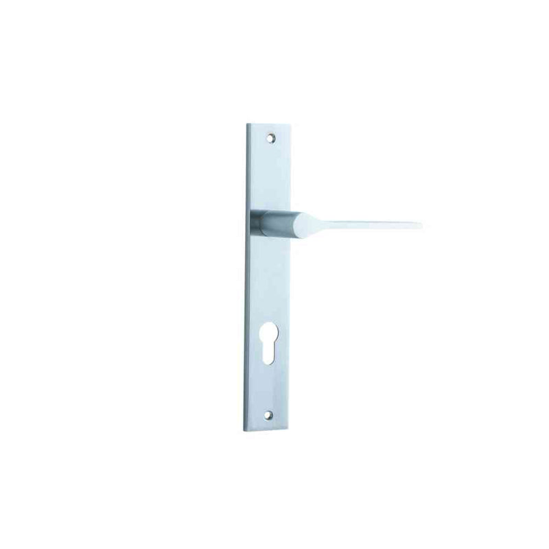 Door Lever Como Rectangular Euro Brushed Chrome