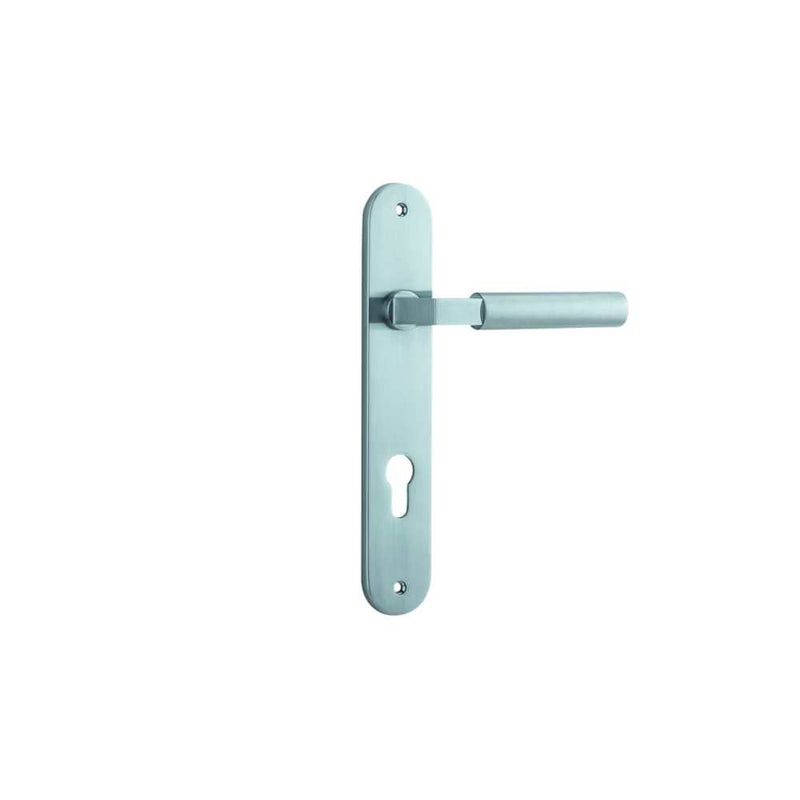 Door Lever Berlin Oval Euro Brushed Chrome
