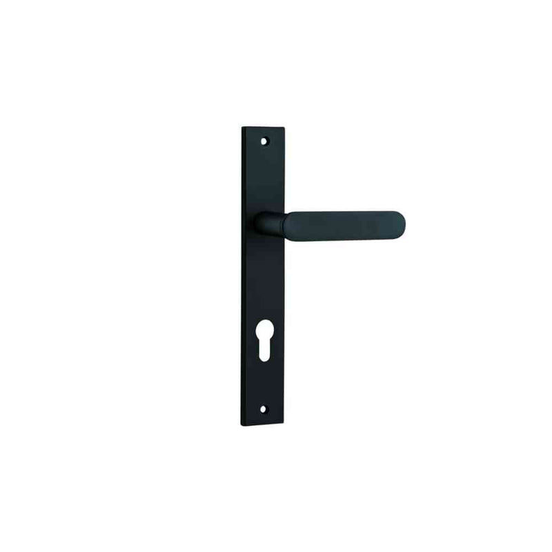 Door Lever Bronte Rectangular Euro Matt Black