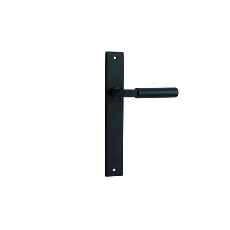 Door Lever Berlin Rectangular Latch Matt Black