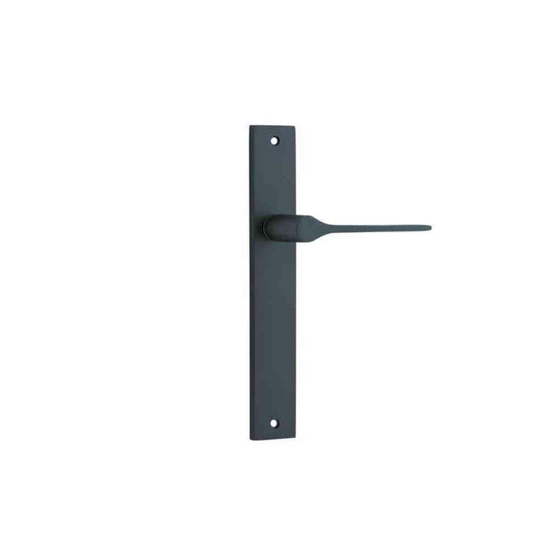 Door Lever Como Rectangular Latch Matt Black
