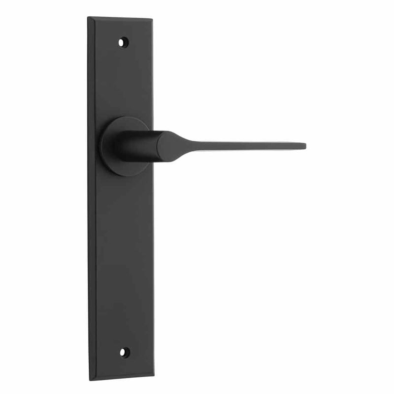 Door Lever Como Chamfered Latch Matt Black