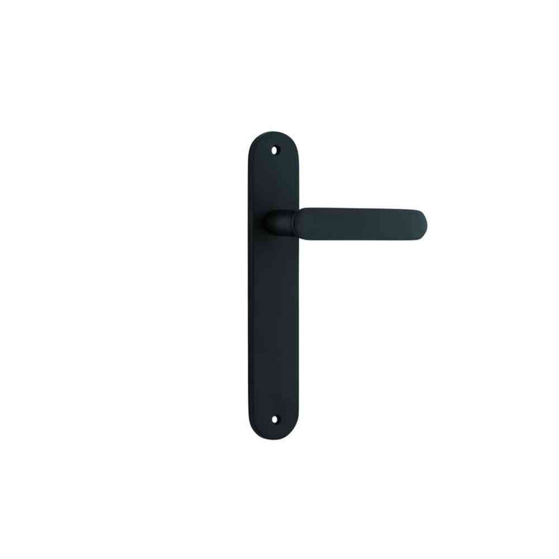Door Lever Bronte Oval Latch Matt Black