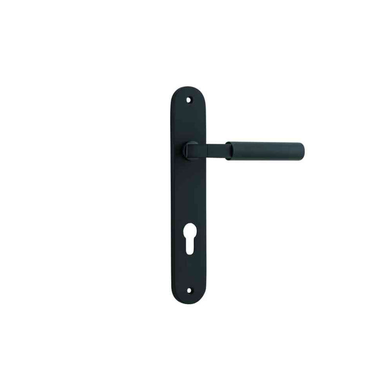 Door Lever Berlin Oval Euro Matt Black