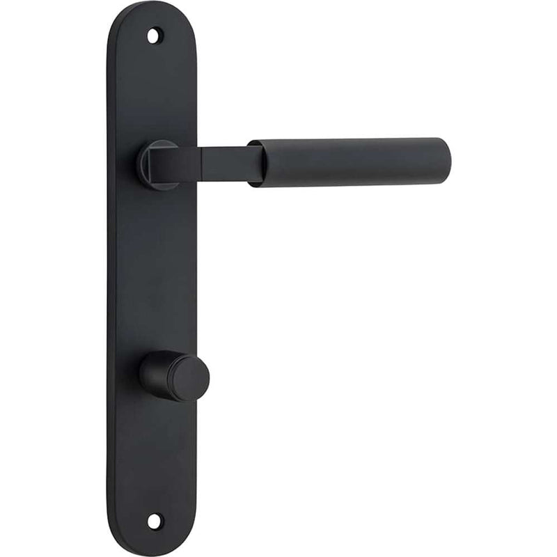 Door Lever Berlin Oval Privacy Matt Black