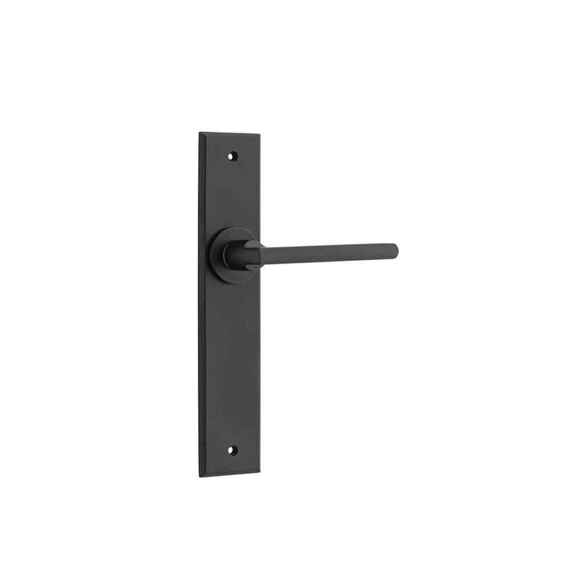 Door Lever Baltimore Chamfered Latch Matt Black