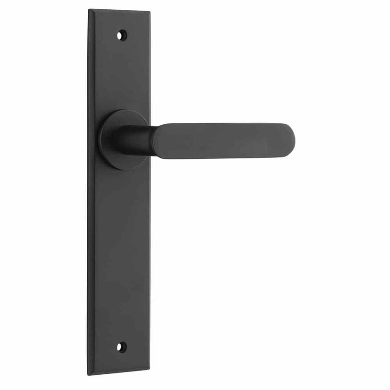 Door Lever Bronte Chamfered Latch Matt Black