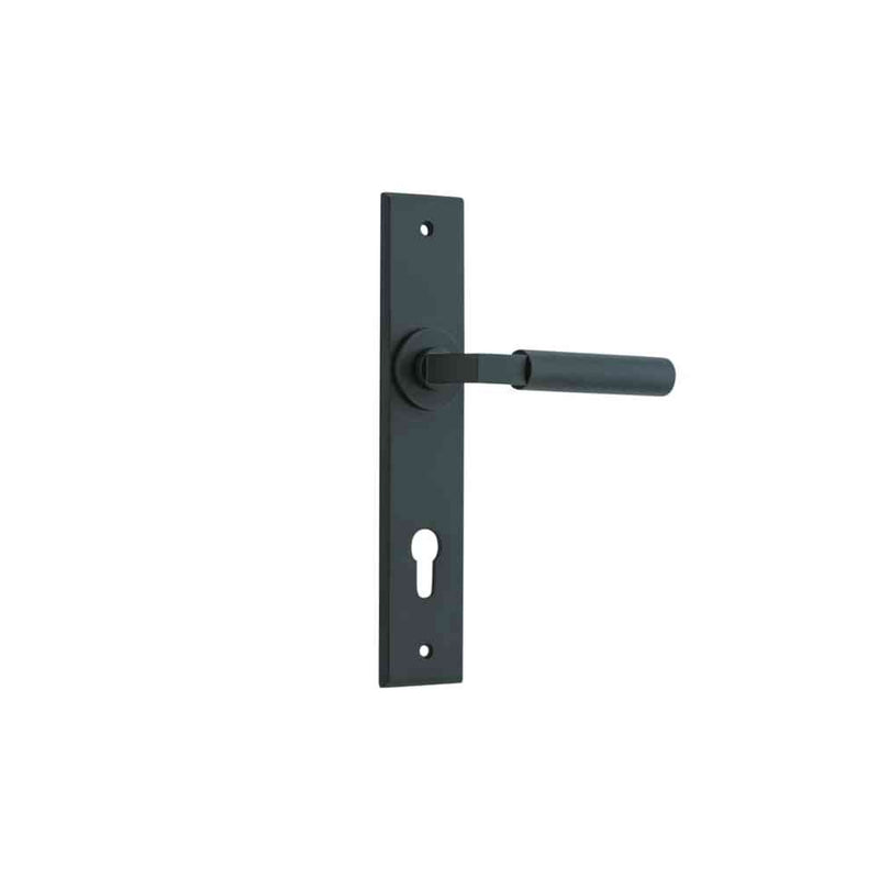 Door Lever Berlin Chamfered Euro Matt Black