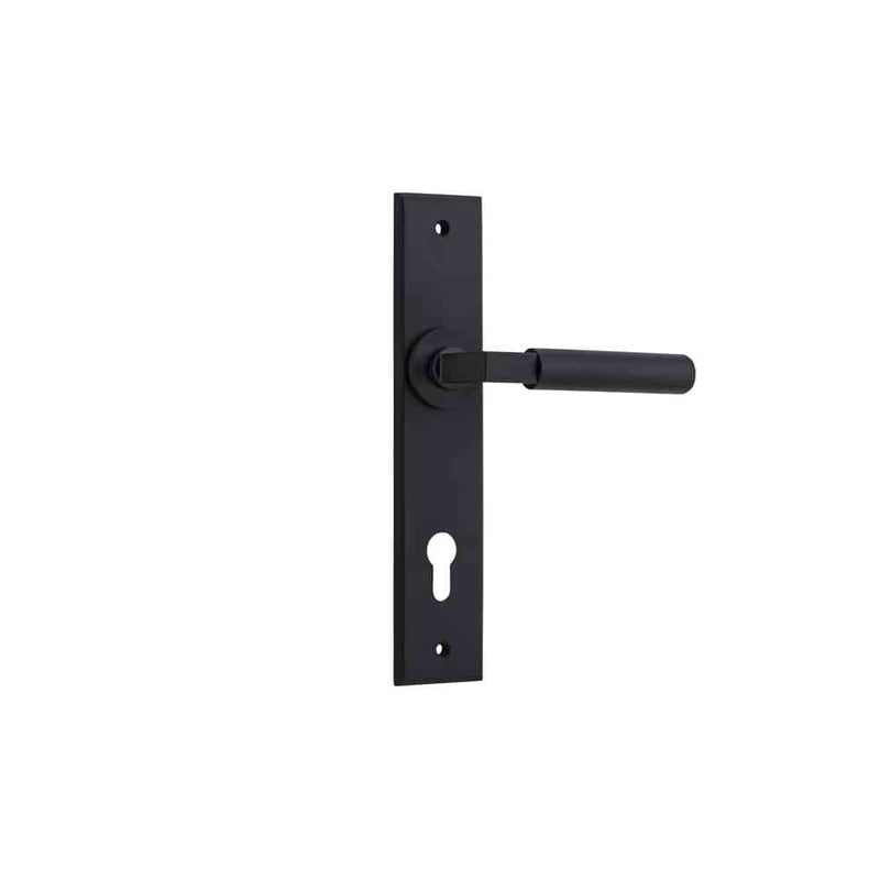 Door Lever Brunswick Chamfered Latch Matt Black