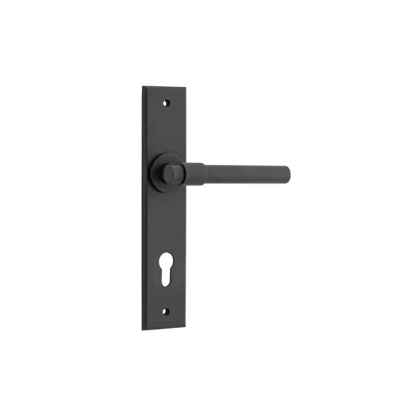 Door Lever Helsinki Chamfered Euro Matt Black