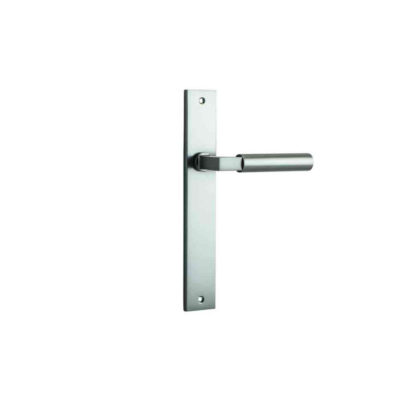 Door Lever Berlin Rectangular Latch Satin Nickel