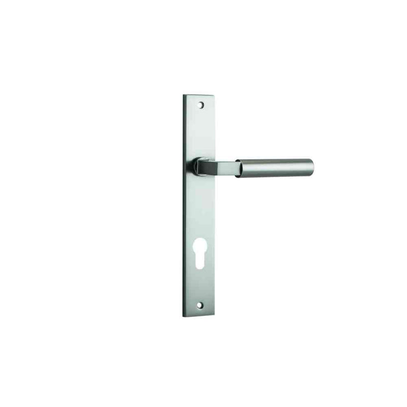 Door Lever Berlin Rectangular Euro Satin Nickel