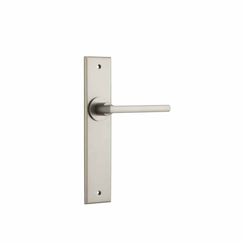 Door Lever Baltimore Chamfered Latch Satin Nickel
