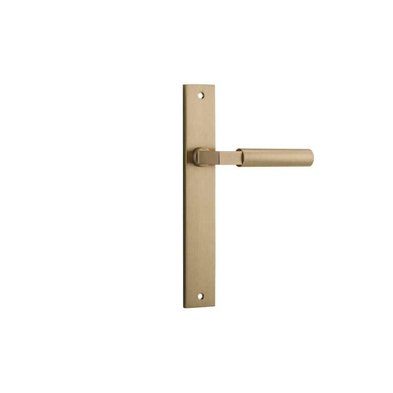Door Lever Berlin Rectangular Latch Brushed Brass