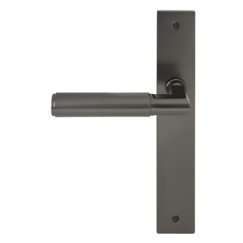 Lumina Plain Lever Longplate Passage Set Graphite Nickel