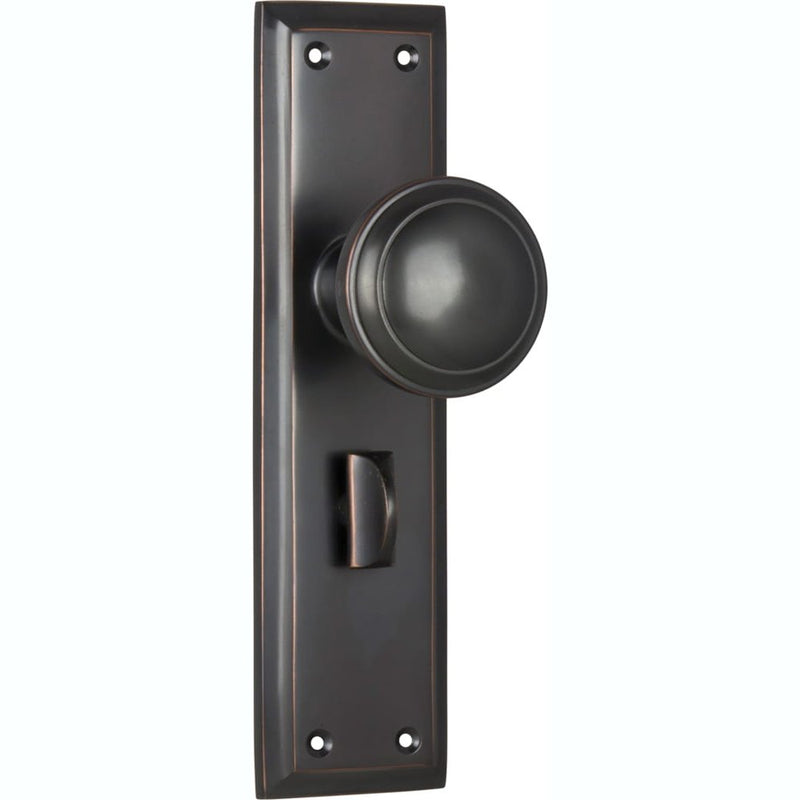 Door Knob Milton Privacy Pair Antique Copper