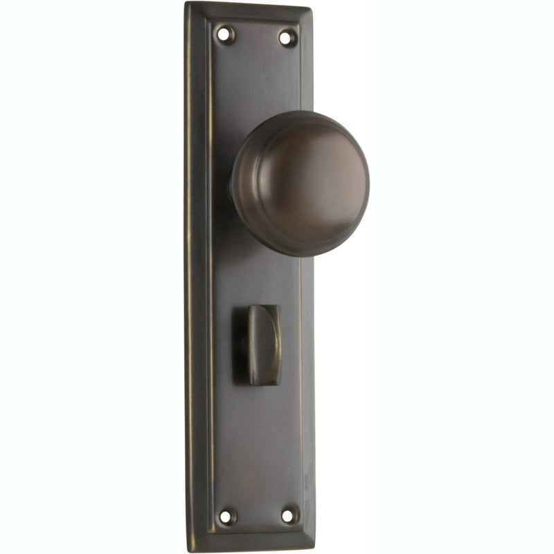 Door Knob Richmond Privacy Pair Antique Brass