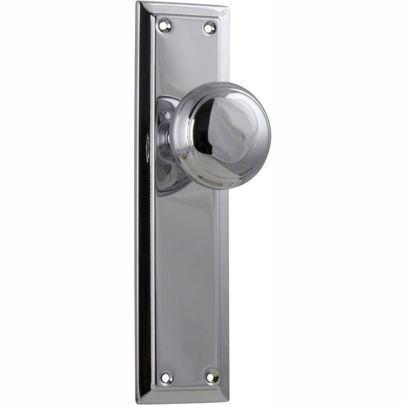 Door Knob Richmond Latch Pair Chrome Plated