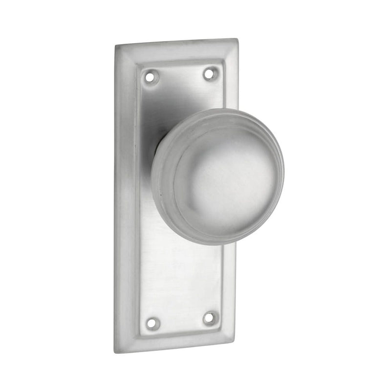 Door Knob Richmond Latch Pair Satin Chrome