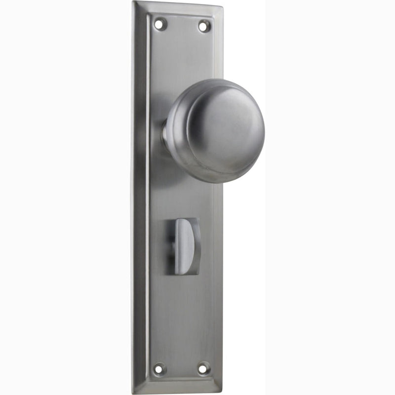 Door Knob Richmond Privacy Pair Satin Chrome