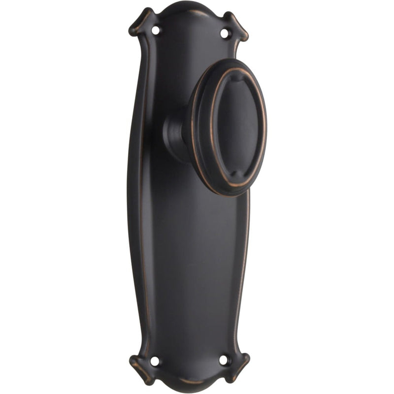 Door Knob Bungalow Latch Pair Antique Copper