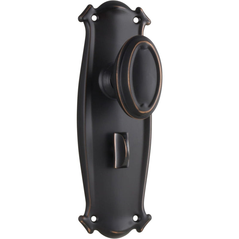 Door Knob Bungalow Privacy Pair Antique Copper